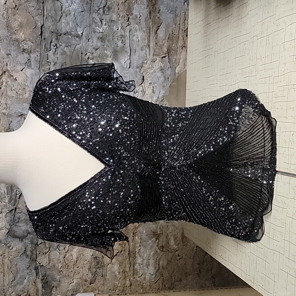 Papell Boutique Evening beaded top